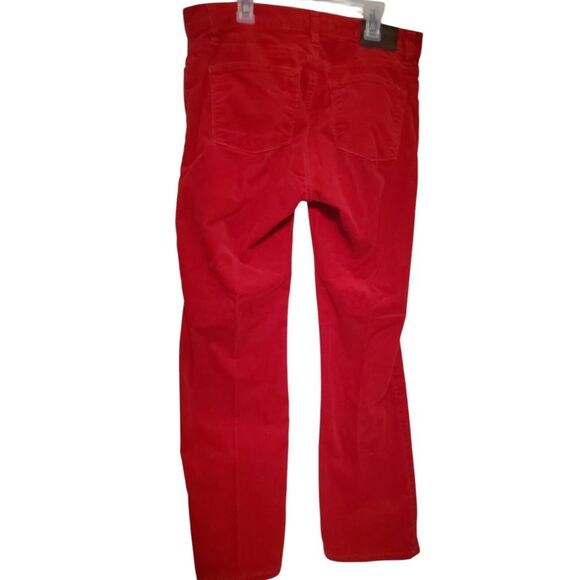 Vintage Ralph Lauren‎ Straight Corduroy Jeans Pants Trousers Size 10 P 31x28 Red - Picture 7 of 10